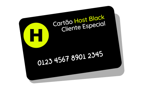 Cartão Host Black — Cliente Especial